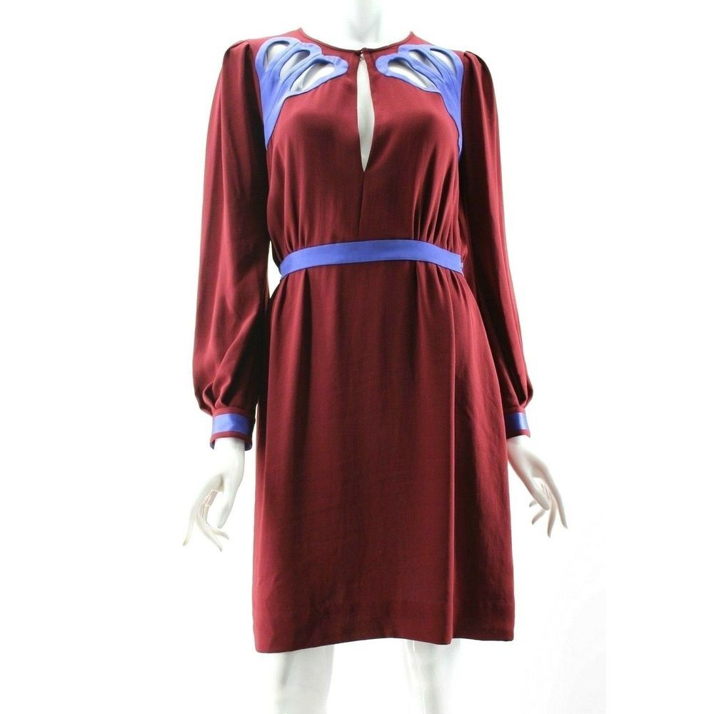 Diane Von Furstenberg Burgundy Murphy Dress 4